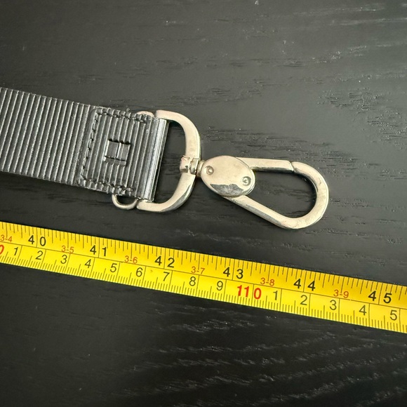 Tateossian Black Adjustable Hook Belt